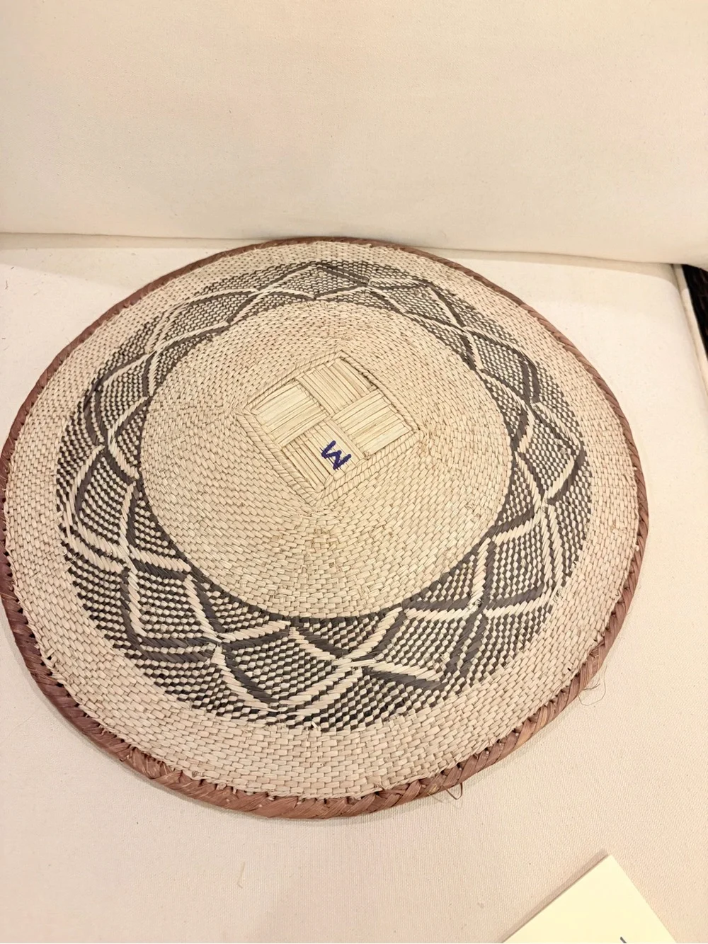 One of a Kind! NEW Woven Basket. Made by Binga people of Zambia Zimbabwe Africa